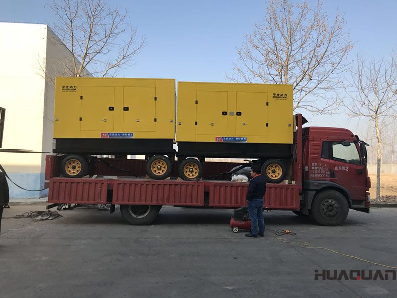 河南省許昌市馬先生兩臺移動拖車防雨棚發電機組在3.26號發貨了