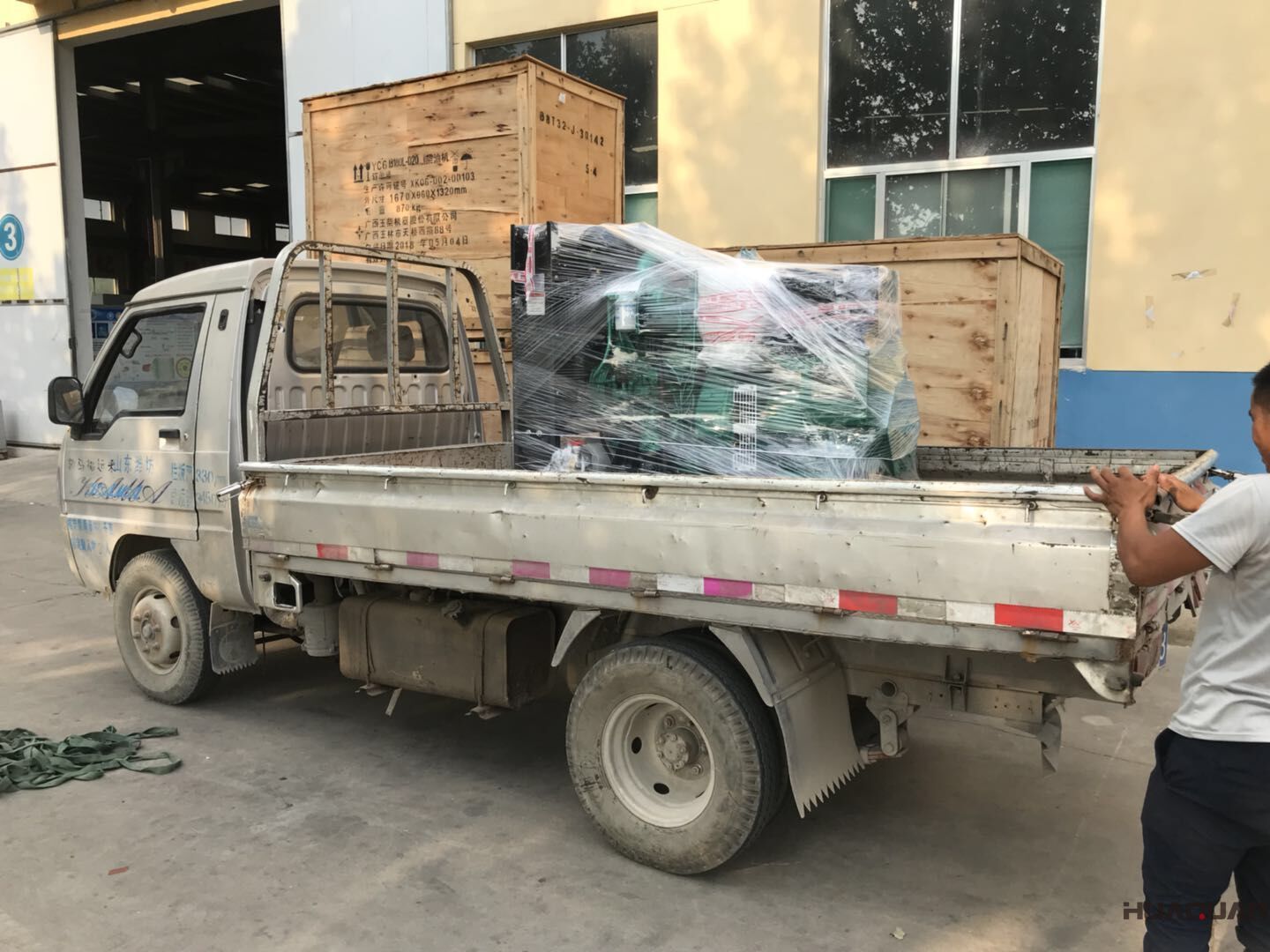 發貨了！一臺HQ150GF標配型柴油發電機組已于7月19號發往黑龍江