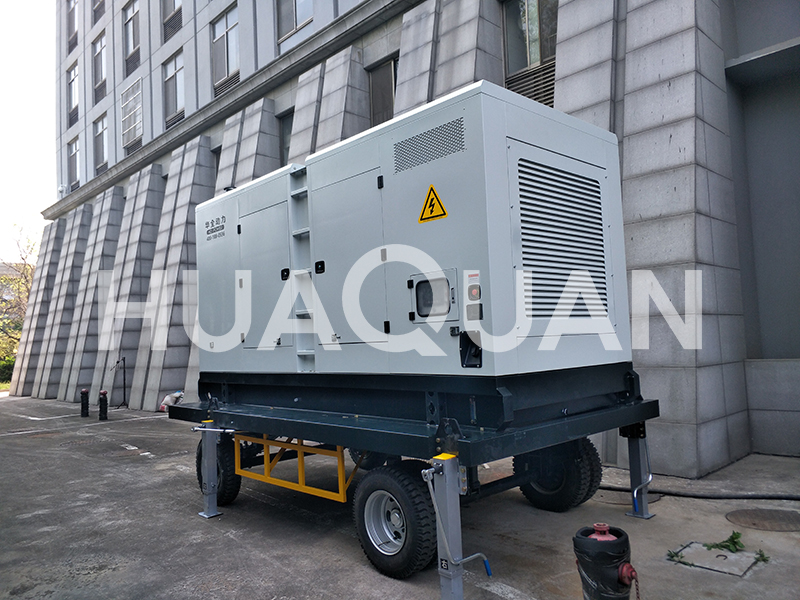 吉林省敦化市建筑工程550kW移動式發(fā)電機組電站項目